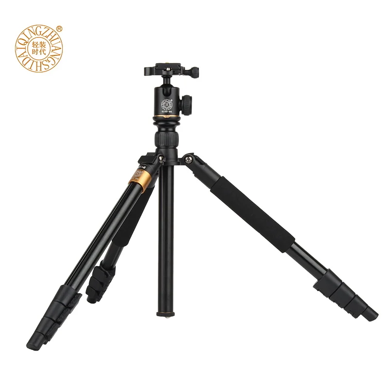 

Moveski Q580 57inch Professional Portable Travel Tripod Monopod with Ball Head Photography Tripod Stand For DSLR Camera Load 6kg