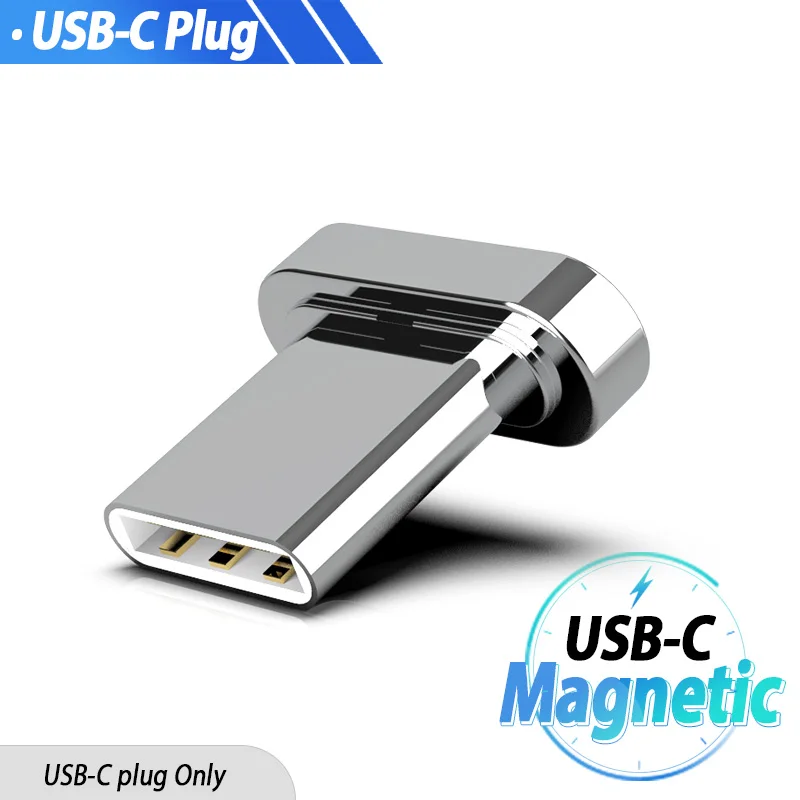 Only USB-C Plug Micro usb type C Магнитный Адаптерный магнит зарядное устройство адаптер зарядки конвертер передачи данных USB-C телефон адаптер для huawei Xiaomi - Цвет: Only USB-C Plug