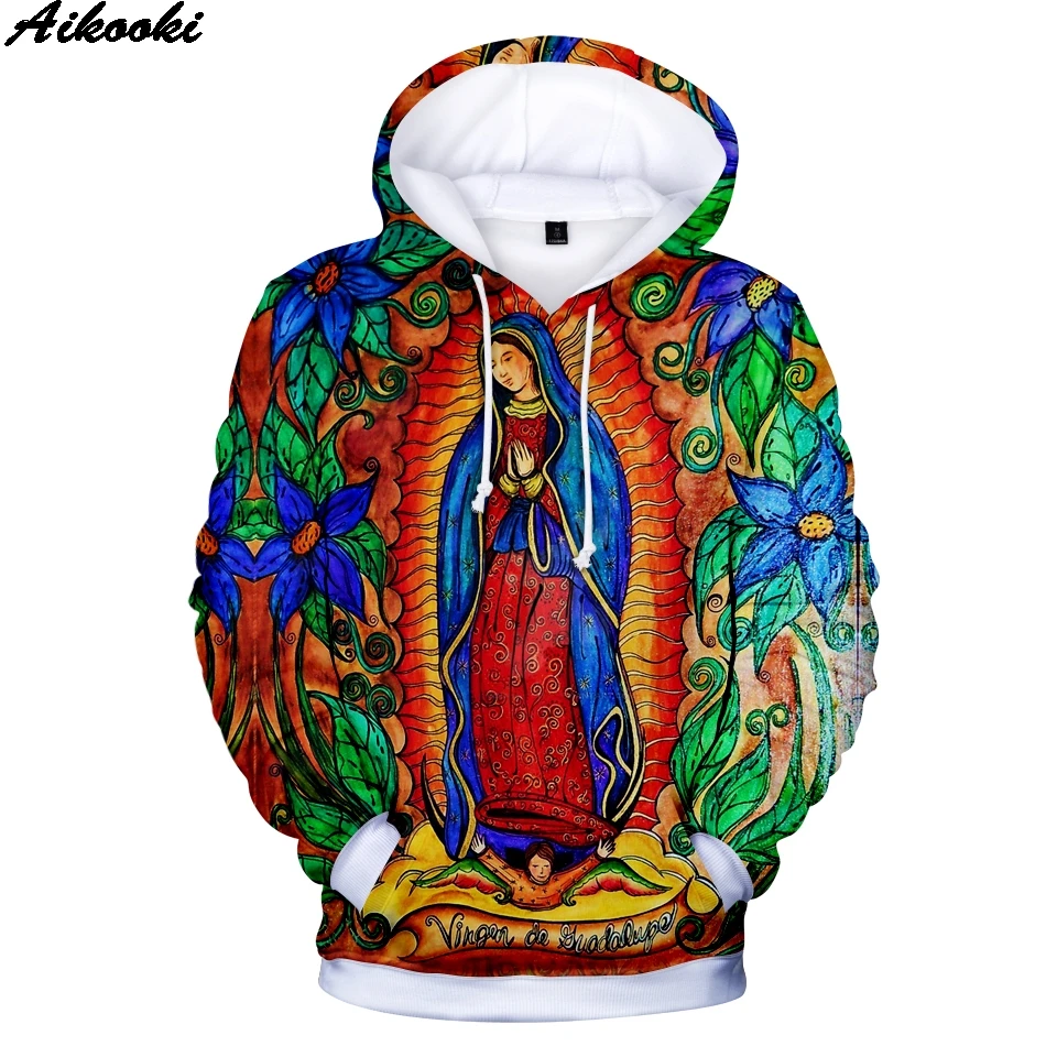 Толстовки с 3D принтом Onze Dame van Guadalupe мужские/женские зимние повседневные