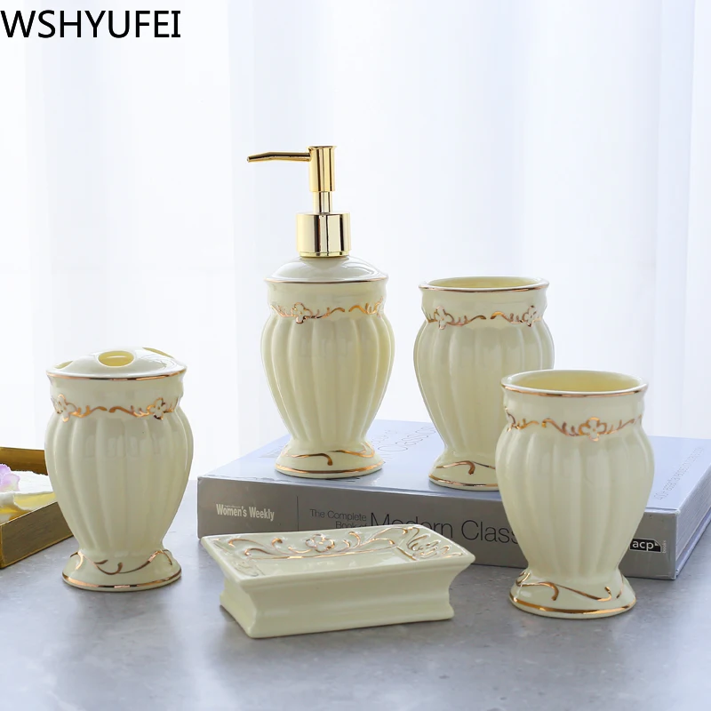 Набор керамических туалетных принадлежностей в скандинавском стиле WSHYUFEI|Наборы