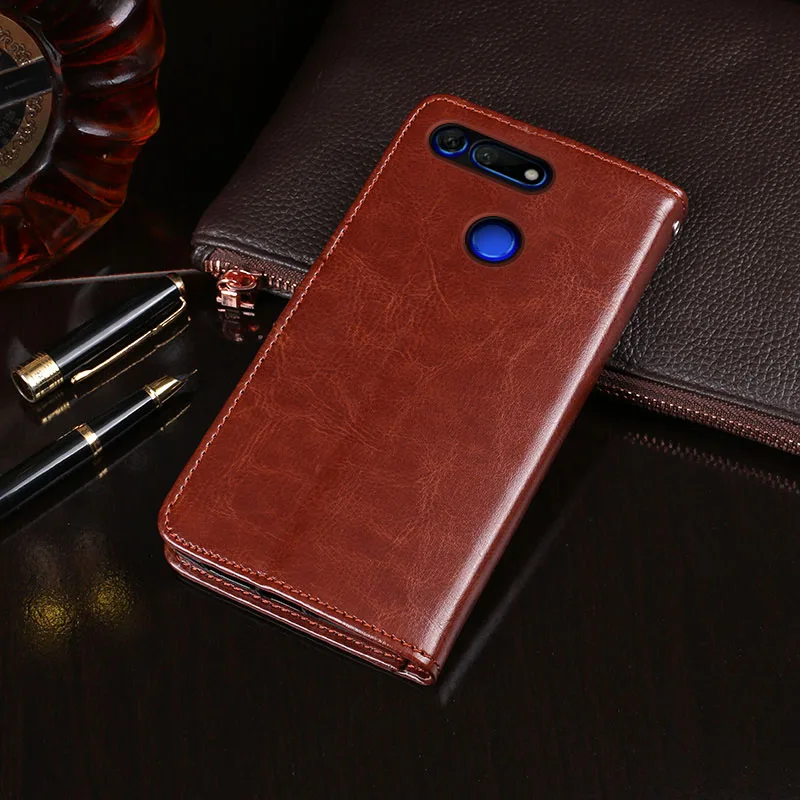 Чехол для Huawei Honor View 20 роскошный флип-чехол из искусственной кожи чехол 10i 8A Pro