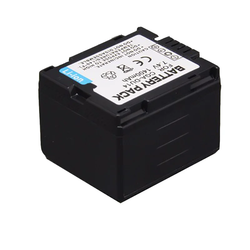 Аккумулятор 1400 мА · ч для камеры Panasonic CGA-DU14 VW-VBD140 GS150 GS38 GS55 D78 GS25 GS250 GS158 GS258SK |