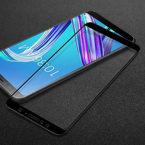 Imak для Asus Zenfone Max Pro M1 ZB601KL ZB602KL полное покрытие экрана закаленное стекло Защита экрана полное покрытие защитная пленка - Цвет: Черный