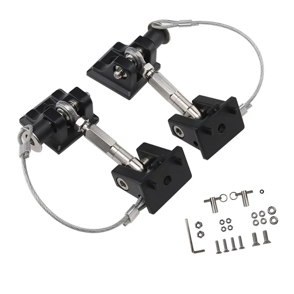 

NAWOUK Anti Theft Hood Latch Lock Catch Hardware For Jeep Wrangler JL JLU 2 4 Door 2018 2019 Engine Hood Latches Catches Locking