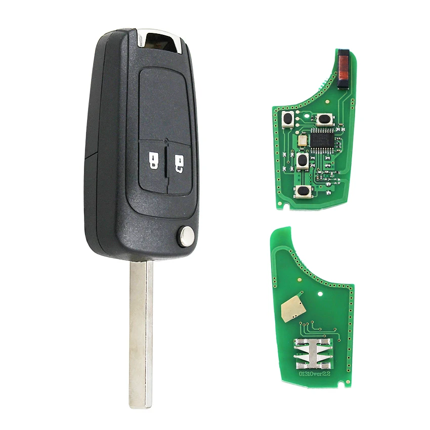 2 кнопки дистанционного ключа автомобиля 315 МГц 433 ID46 чип HU100 для Opel Vauxhall Adam Astra J