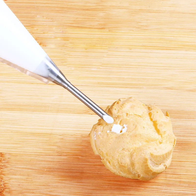 Cake Piping Nozzles Stainless Steel Cream Puffs Decorating Squeeze Flower Mouth Fancy Pastry Baking Tools Uroomee | Дом и сад