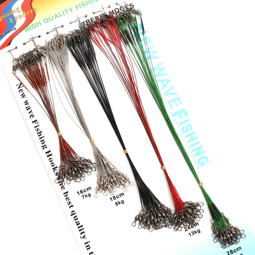 Maximumcatch 100 шт. рыболовные приманки Крючки леска следящий провод лидер Вертлюг