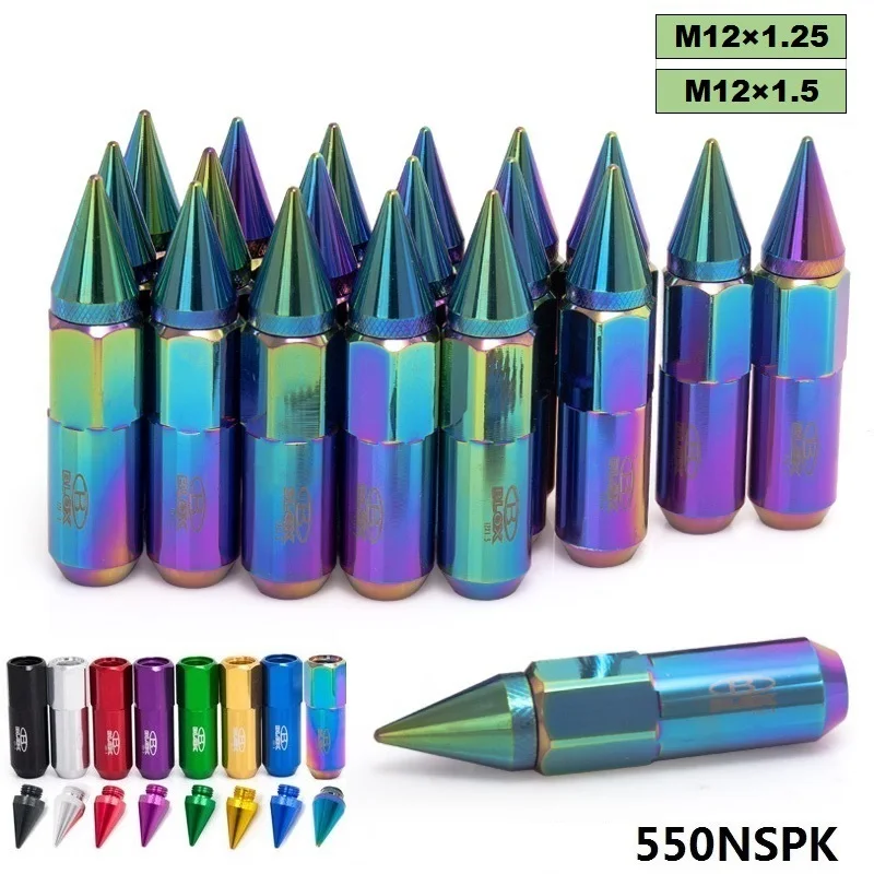 Автомобильные Колесные гайки Blox M12X1.5/M12X1.25 шипы алюминий 60 мм удлиненный тюнер