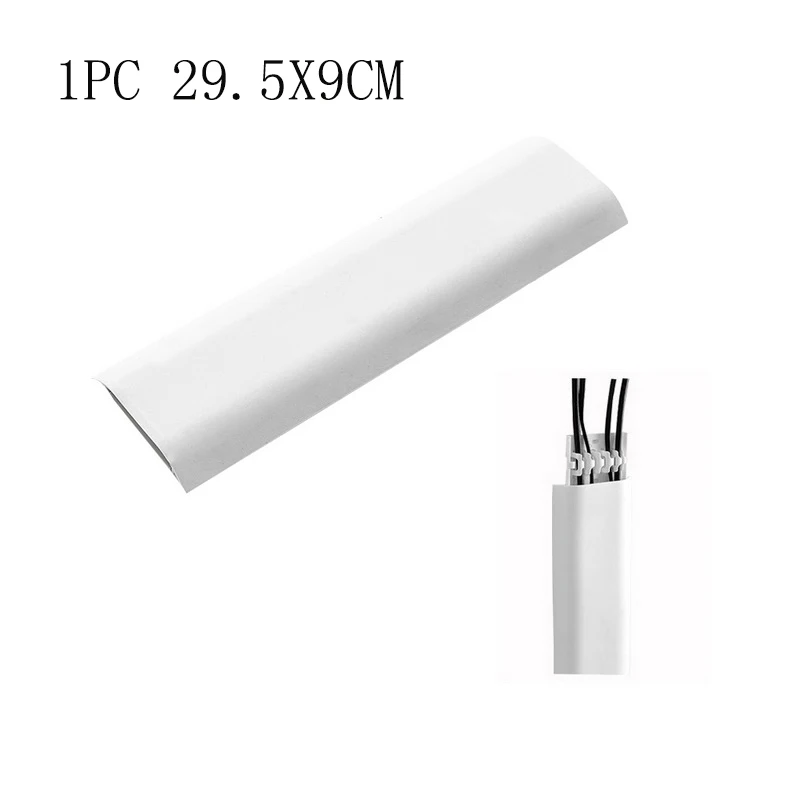 white 29.5x9cm LASPERAL проволочный органайзер для крепления кабельного зажима клипсы для хранения пряжки линии передачи данных фиксированные подходящие кабели для хранения провода Отделочный Инструмент - Цвет: white 29.5x9cm