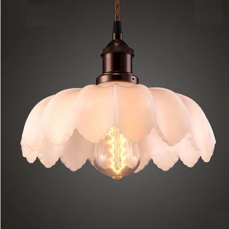 Ретро Лофт стиль Железный стеклянный ЭДИСОН LED подвесной светильник для столовой