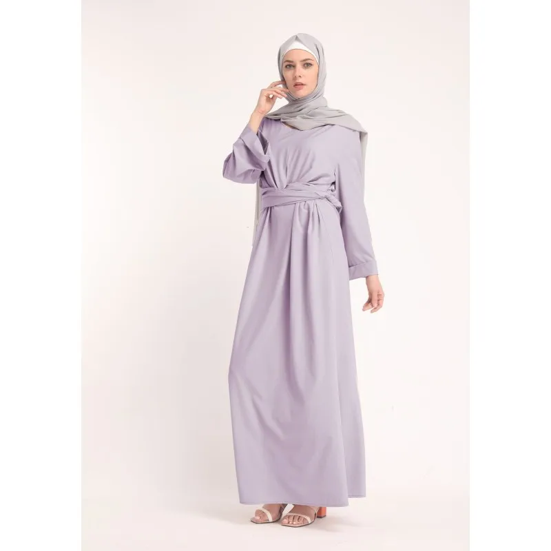 Женское хлопковое платье с поясом 5 цветов | Женская одежда