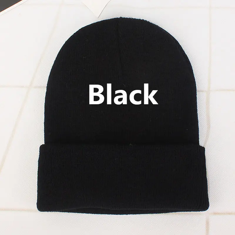 DIY design Accepts One Winter Beanie 24 Colors Hats Printing Your Own Logo Customized Fashion Warm Cap Unisex Elasticity Knit