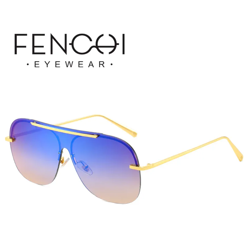 Винтажные фиолетовые розовые солнцезащитные очки без оправы женские роскошные