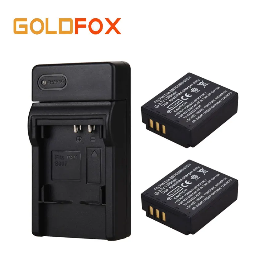 2 шт. 1300 мАч CGA S007 CGAS007 CGR S007E батарея Camrea для Panasonic Lumix DMC TZ1 TZ2 TZ3 TZ4 TZ5 TZ50 TZ15 запасные