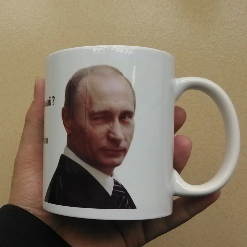 Wink Putin VS Blink Obama кто более кавайный? Новые модные кружки и для чая кофе|fashion mug|mug