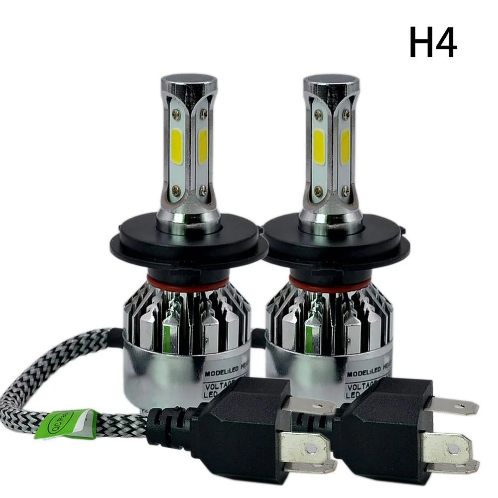 2 шт. H7 LED H4 H1 H3 H11 H8 H9 H13 881 9005 9006 9007 автомобильные лампы для фар машины 72 Вт 8000LM