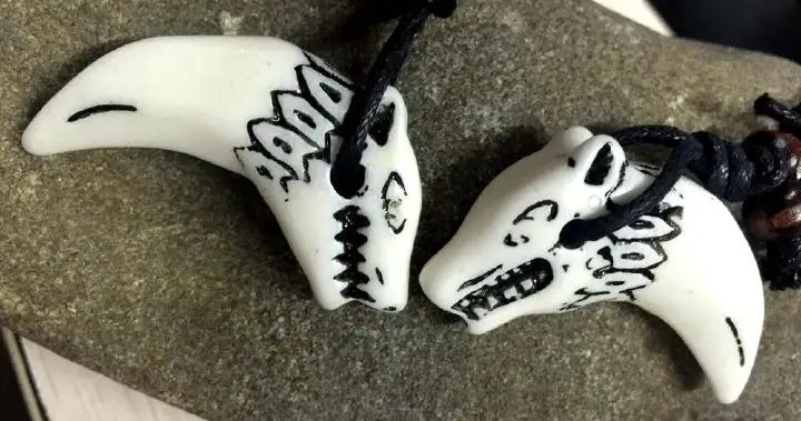 

8 pcs Tribal Men Tribal Necklace Vintage Bone Powder jewellery