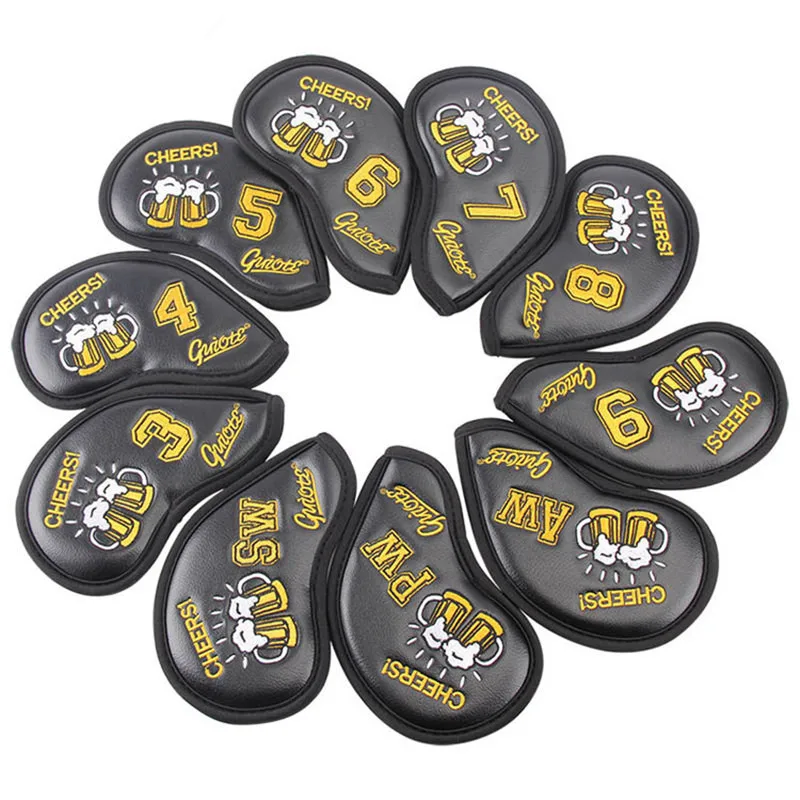 A Lot Of Pro Custom Golf Iron Headcover 3 #-9 # Pw Aw Sw высококачественные Чехлы для гольфа 10 шт./лот