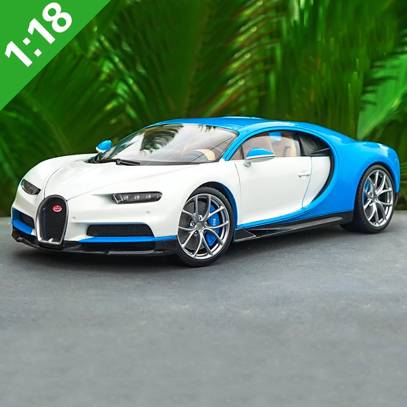 1/18 Bugatti Chiron Super Car Welly GTAUTOS литая металлическая модель автомобиля для мальчиков и девочек Коллекция подарков на день рождения