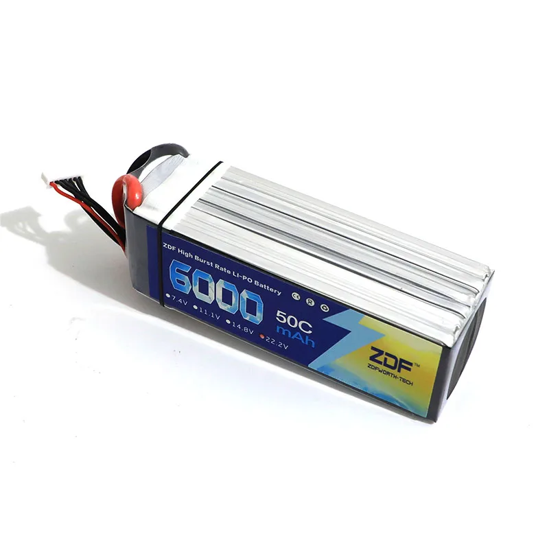 ZDF 6S RC Дрон LiPo батарея 22 2 в 6000 мАч 50C для радиоуправляемой модели Aircrft самолета