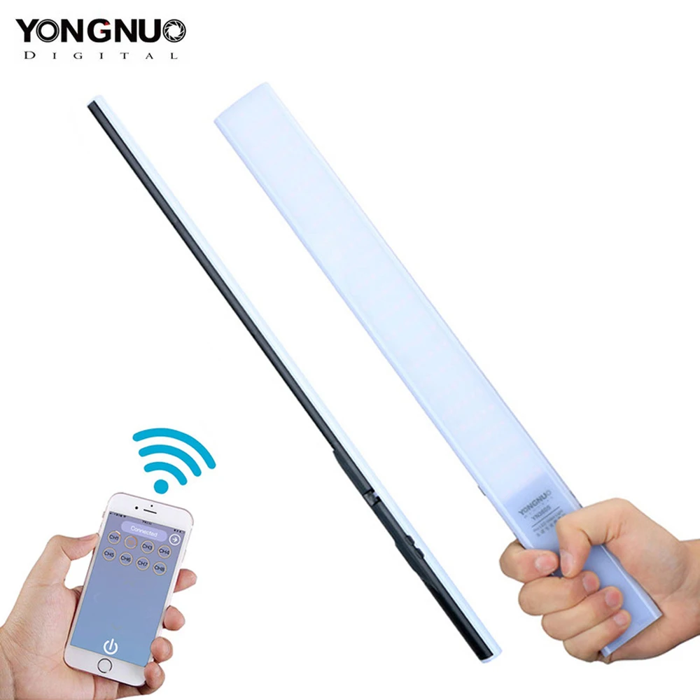 YONGNUO обновленный YN360S ультра-тонкий ручной светодиодный светильник со льдом 3200k до 5500k для управления мобильным приложением светодиодный заполняющий светильник ing Stick