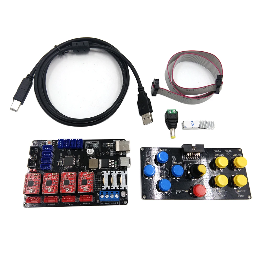 CNC USB управление Лер 4 оси гравер машина панель управления лазерный гравировальный станок аксессуар материнская плата