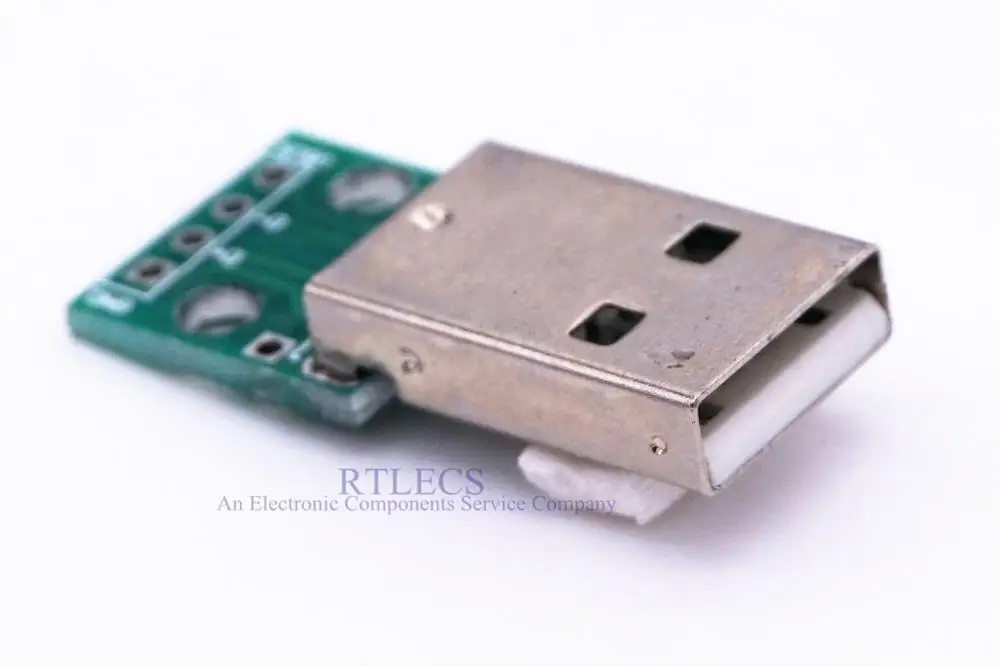 2 шт. паяльные штекеры USB 0 типа А на адаптере печатной платы с 4 контактами 54 мм