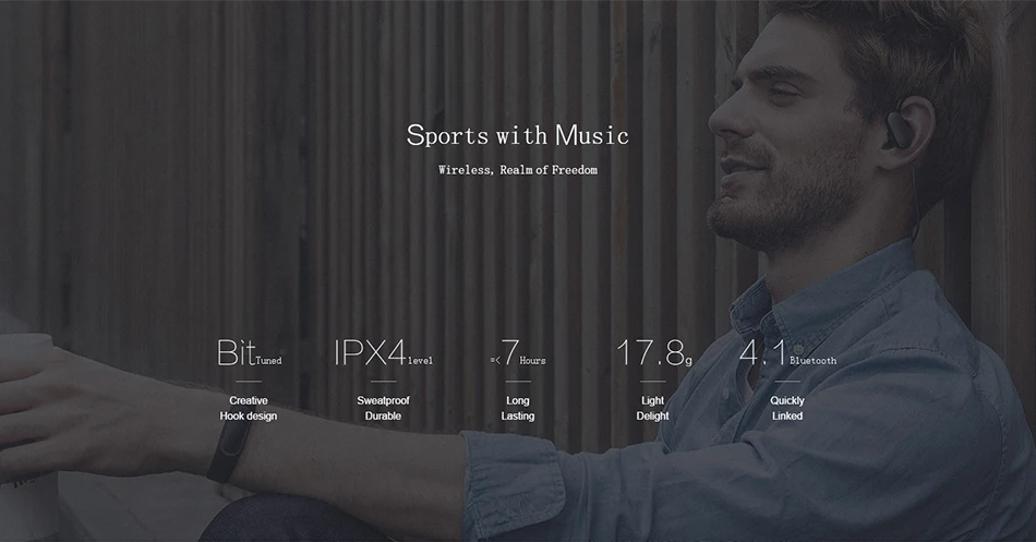 Оригинальная Xiaomi mi Спортивная гарнитура Lite/standard/mi ni Беспроводная Bluetooth 4,1 Водонепроницаемая IPX4 анти-капля долгое время игры