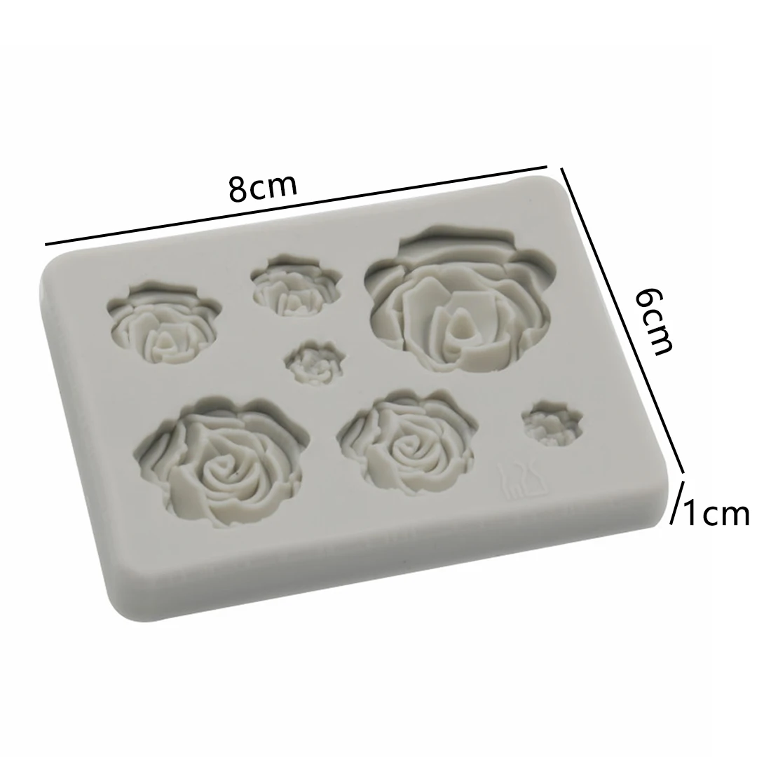 Силиконовая форма в форме розы для мастики выпечки шоколада инструмент