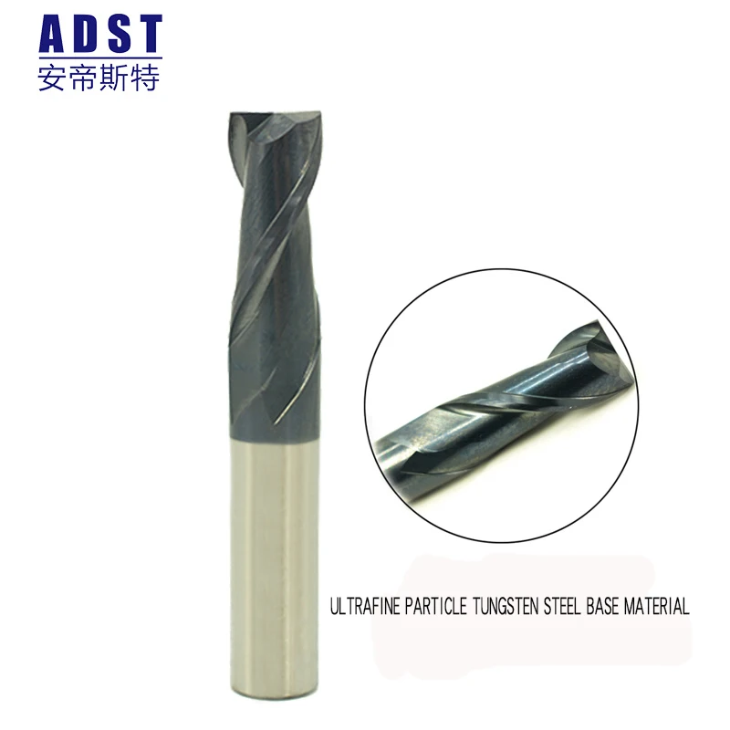 Endmill Milling Cutter Carbide Tungsten End Mill Cutting Tool 50HRC 2 flute Square mill tools metalworking CNC Machine 1pcs | Инструменты