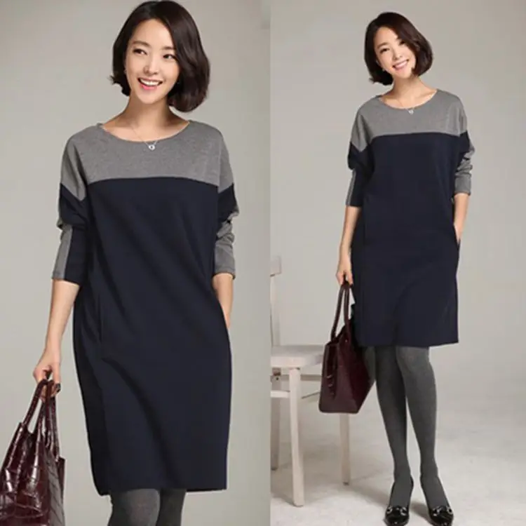 2017 Осень Зима Новое плюс размер женское модное с длинным рукавом o образным