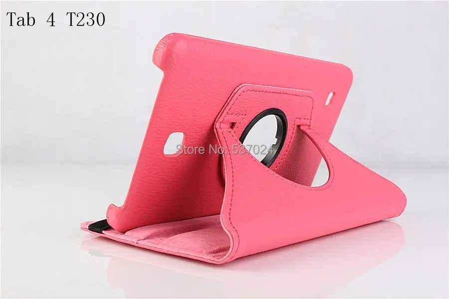 360 градусов вращающийся Folio Stand кожаный чехол + матовая пленка для Samsung Galaxy Tab4 Tab 4 7 0