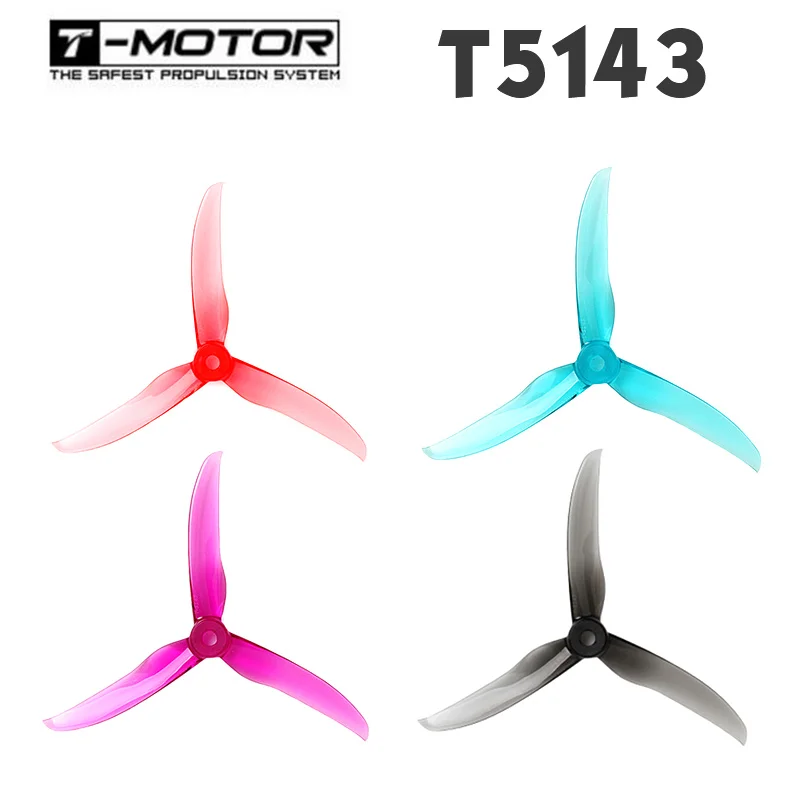 T motor Tmotor T5143 5143 5 дюймов 3 лезвия/tri blade Crystal Paddle FPV Violent Лопасти пропеллера для RC