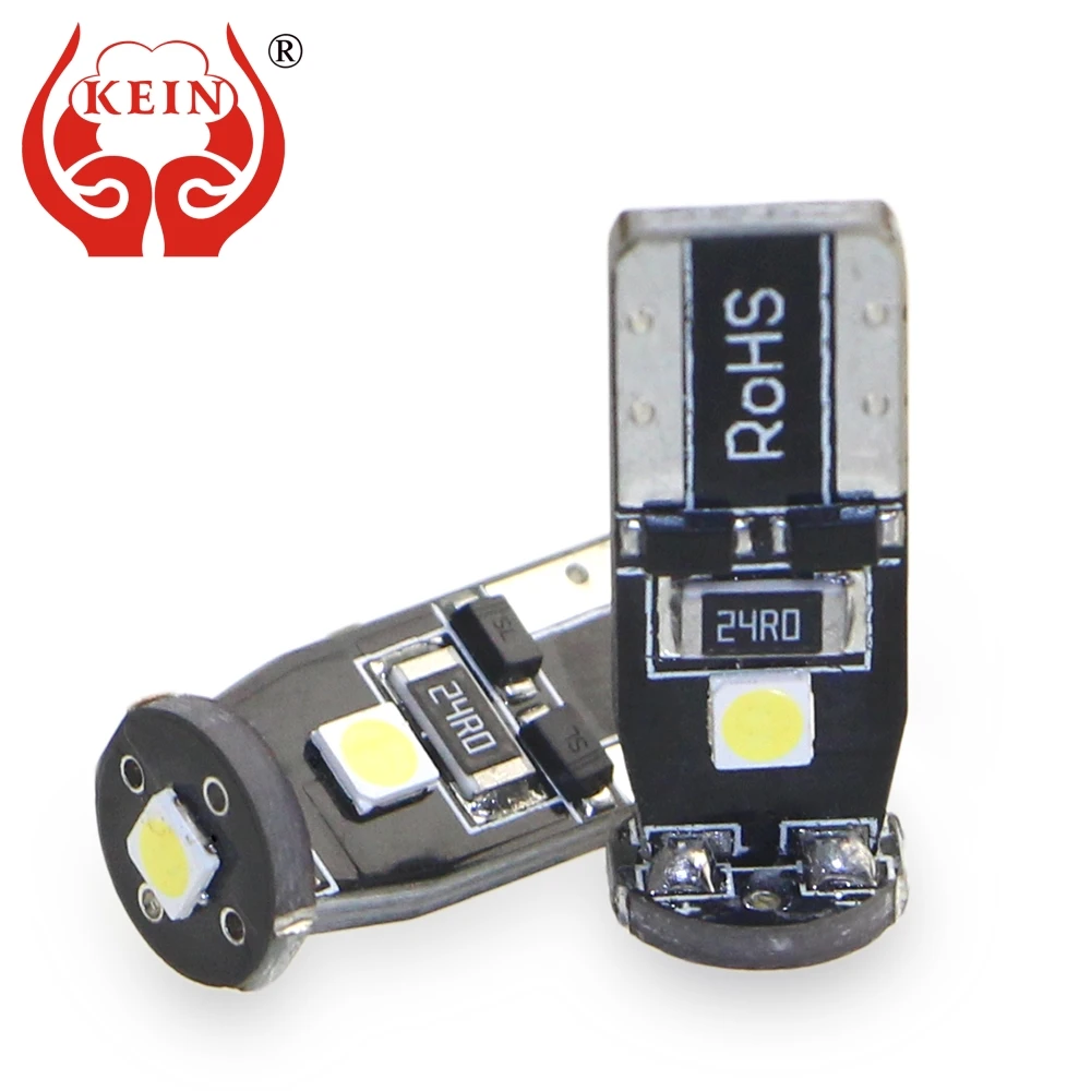 KEIN 6 шт. t10 led w5w 194 168 501 3smd 3030 неполярный автомобильный Стайлинг авто номерной знак