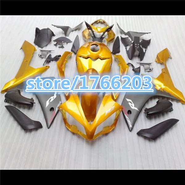 

Обтекатель из АБС-пластика для Φ 07 08 07-08 YZF R1 2007 2008 YZFR1 2007-2008 золотой черный корпус BBF