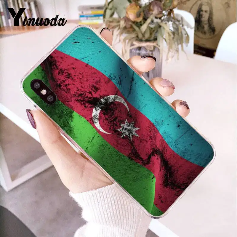 Чехол Yinuoda для iPhone 7 6 X прозрачный чехол с флагом azerjan buta 6S 7plus 8 8Plus 5 5S XR XS XSMAX|Бамперы|