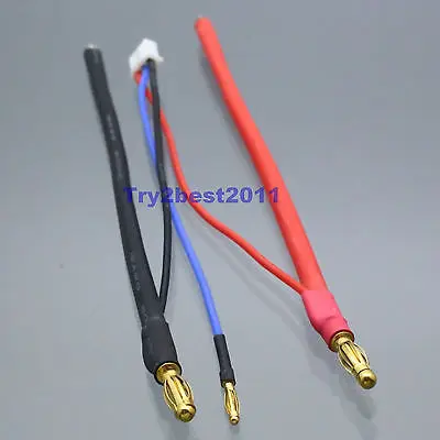 

NEW LiPo Battery Wire Balance Adapter Harness 4mm Bullet Connector 2S JST-XH