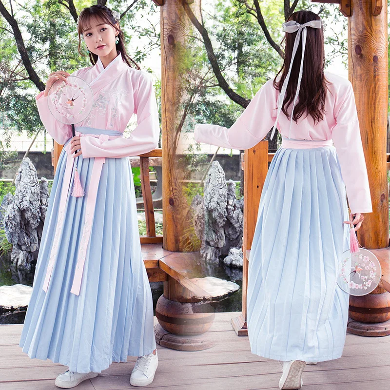 Этнические элементы Hanfu Женская Фея Китайский элегантный свежий Улучшенный