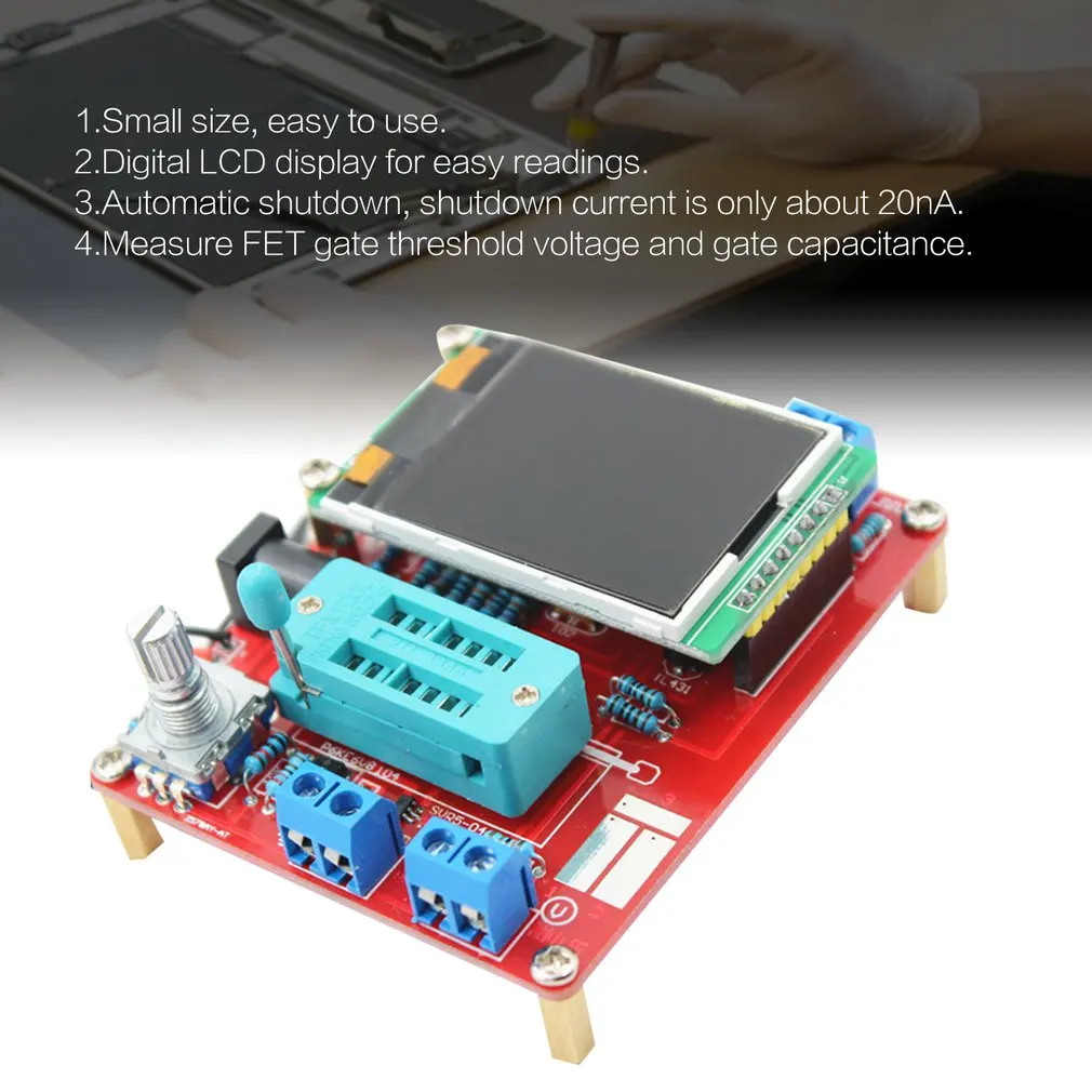 GM328 DIY Transistor Tester Tool Parts Frequency Measurement Meter LCD Display PWM Square Wave LCR TFT Kits | Инструменты