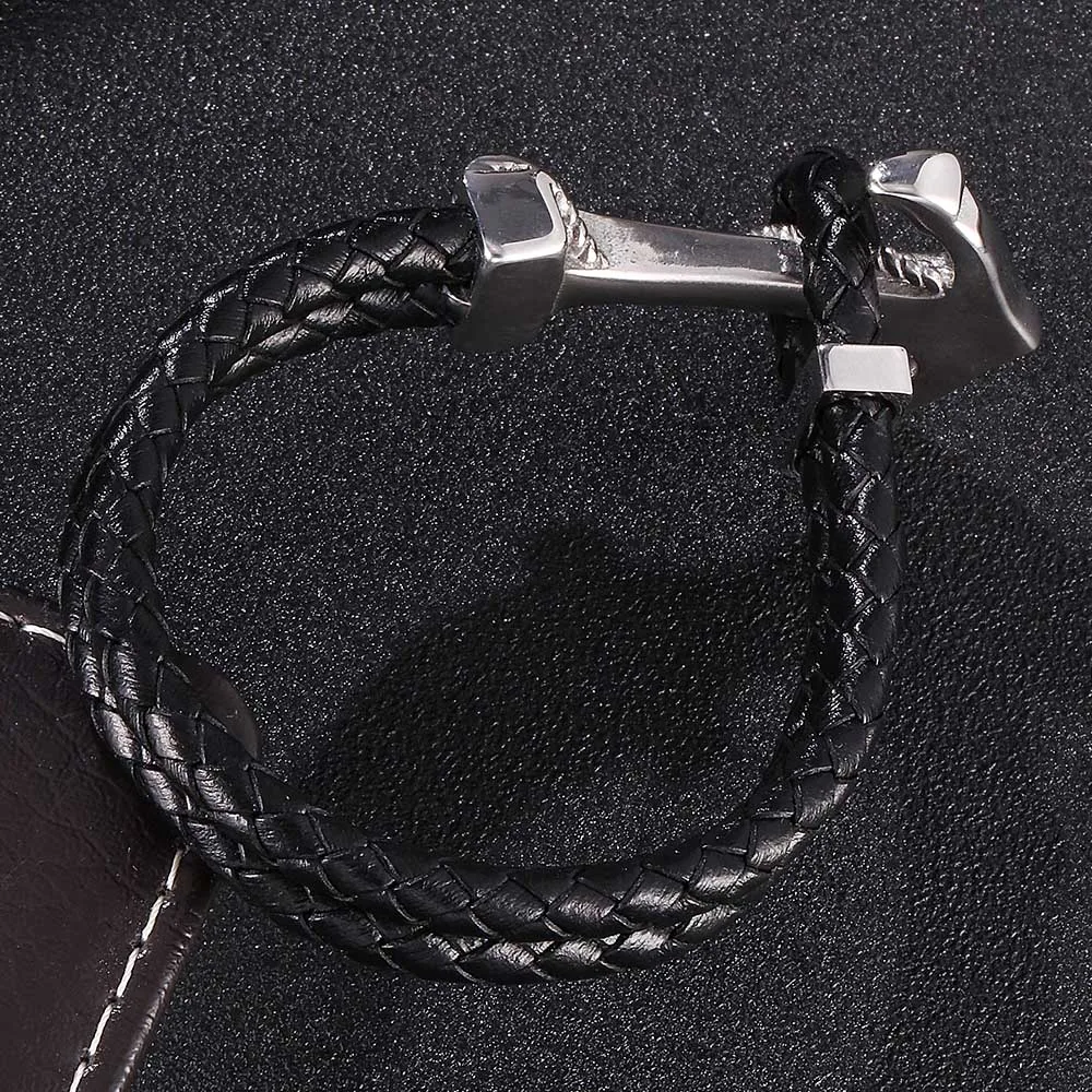 Bracelet for Men New Arrival Trendy Rope Anchor Bracelets Charm For Jewelry Gift Pulseira Masculina E767 | Украшения и аксессуары