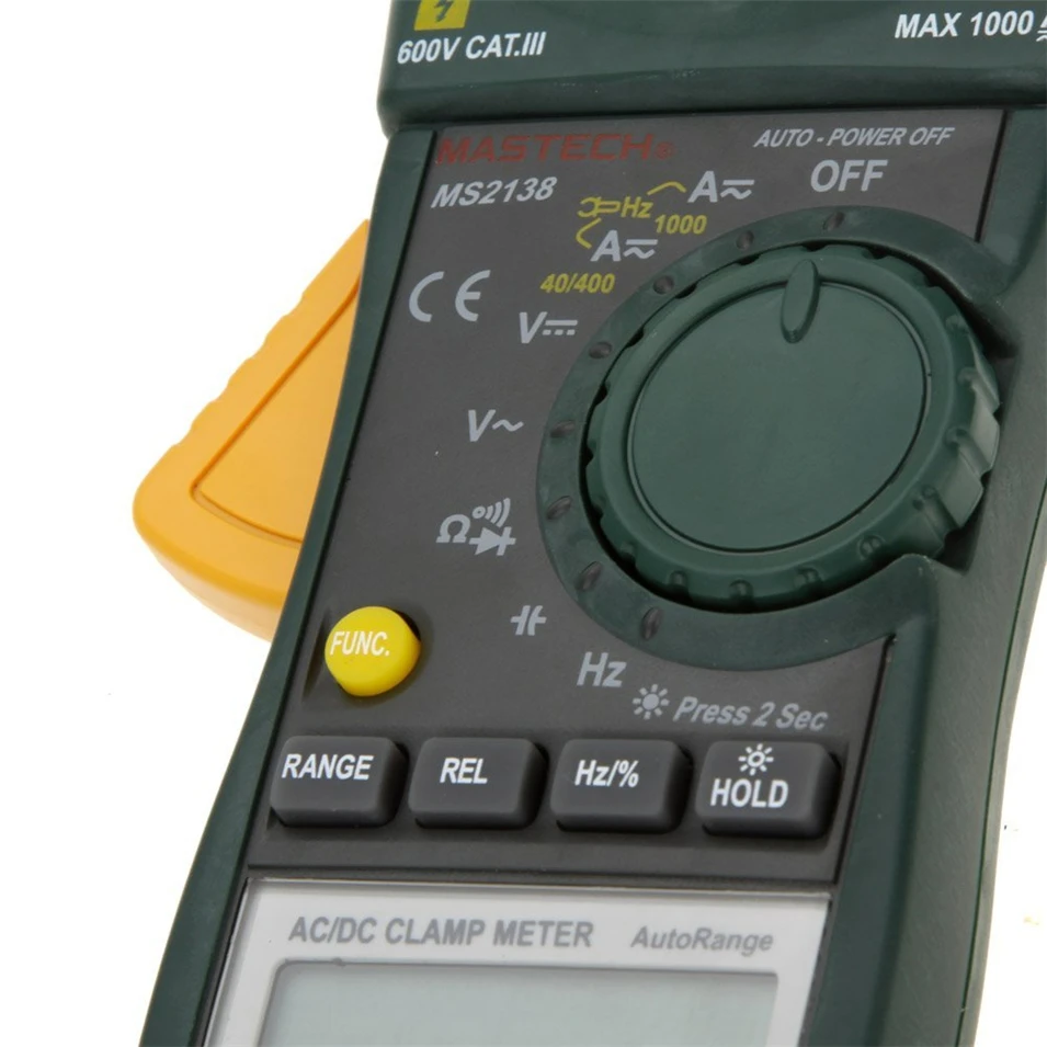 MASTECH MS2138 Цифровой клещи мультиметр DC/AC Напряжение ток 1000a пинза amperimetrica ЖК-дисплей