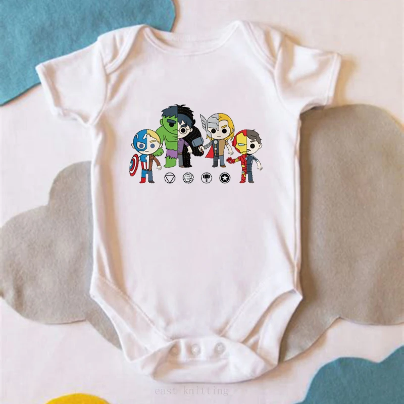 Summer Printed One-Piece Romper Little Big Sister Match Clothes Kids Clothing For Boy Rompers Short Sleeve Children TopY |