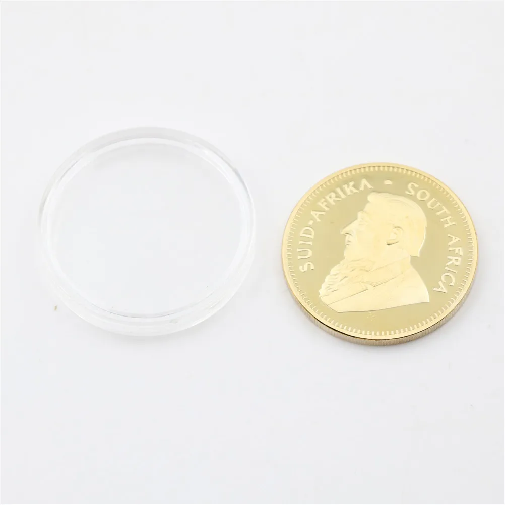 1 шт. акриловый чехол для хранения монет Krugerrand коробка для монет, высокое качество копия монеты чехол