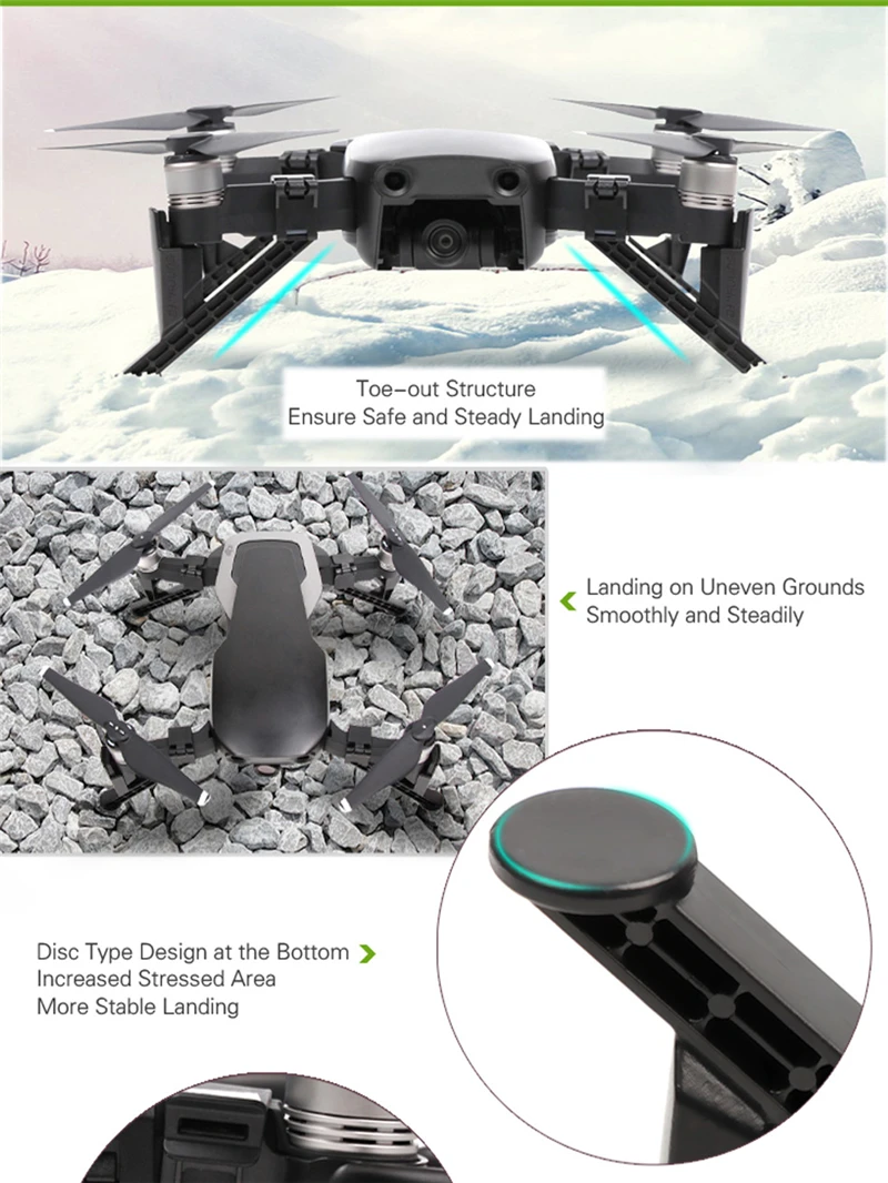 Новые усиленные шасси стабилизаторы расширения для DJI MAVIC AIR Drone