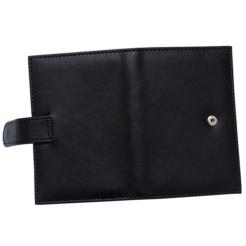 Russian black Buckle solid color casual passport cover Built in RFID Blocking Protect personal information | Багаж и сумки