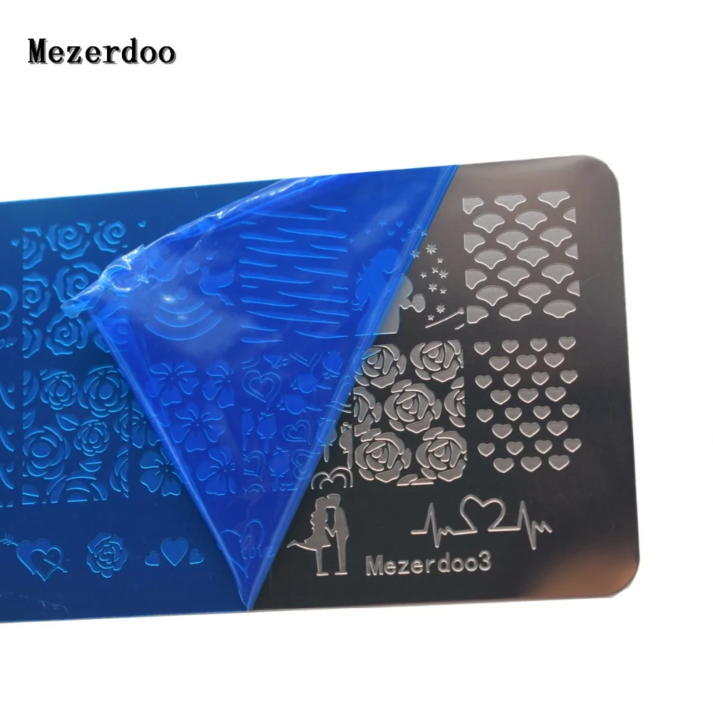 Для женщин 20 слотов прямоугольные ногтей Книги по искусству изображения шаблона