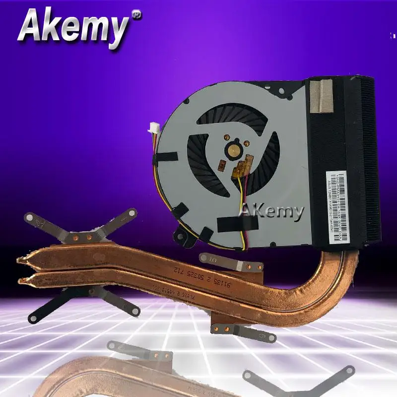 Akemy Новый 13NB01X1AM0101 147E для For Asus X750J X750JN X750JB heatsins с вентилятором CPU охлаждающий