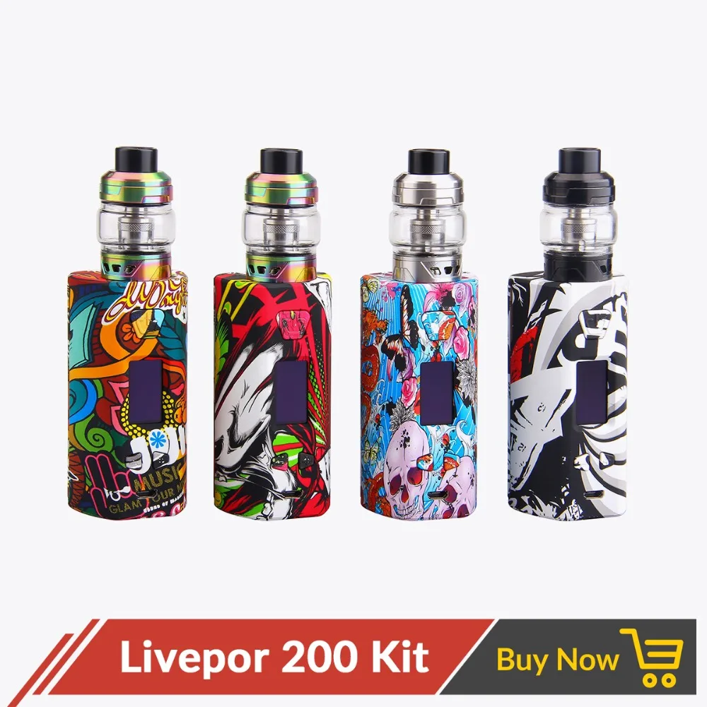 Yosta Livepor 200 Вт TC коробка мод комплект с IGVI M2 Емкость бака 6 мл без батареи 18650 для