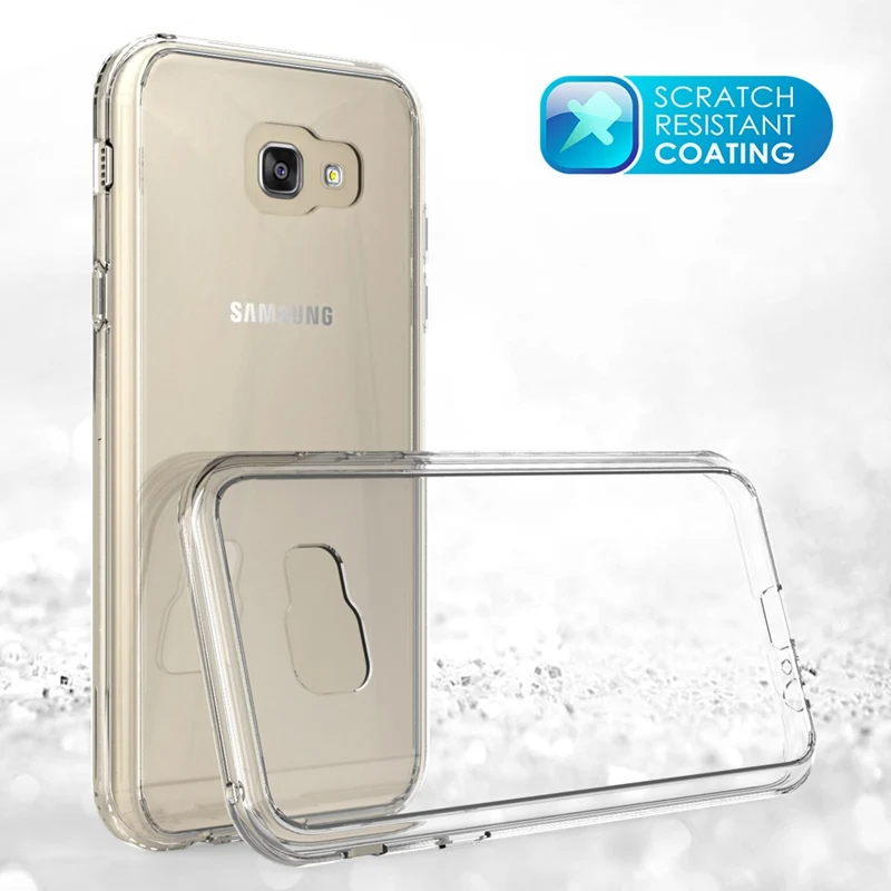 Прозрачный чехол из ТПУ/поликарбоната для Samsung Galaxy A7 2017 A720 A720F ударопрочный с