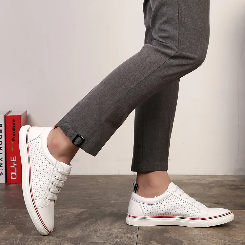 MYCOLEN New 2018 Hot Fashion Men Flat White Shoe Canvas Men'S Flats Shoes Casual Breathable Spring Autumn | Обувь